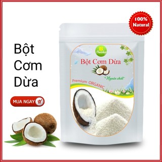Bột cơm dừa nguyên chất 100g - Làm bánh, dưỡng da mềm, sáng mịn, hồng hào