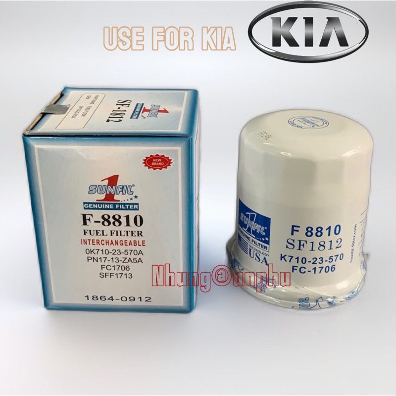 F8810 / SF1812 / FC-1706 / K710-23-570 Lọc nhiên liệu xe tải Hyundai 1.25T,HD12 chỗ,KIA-K300,K165,K2