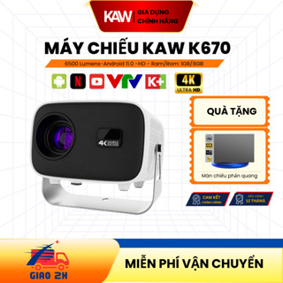 Máy Chiếu Mini Cao Cấp SWI/KAW K670 Mới Nhất 2024 Chính Hãng KAW , Hỗ Trợ Hình Ảnh 4K Siêu Nét