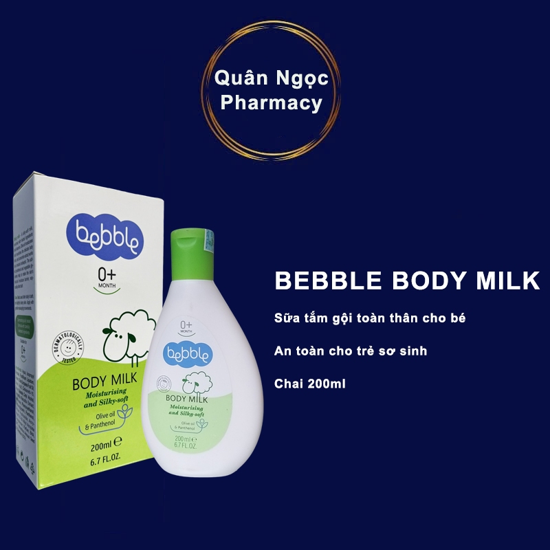 [Chính Hãng ]  Sữa dưỡng ẩm Bebble Body Milk 200ml