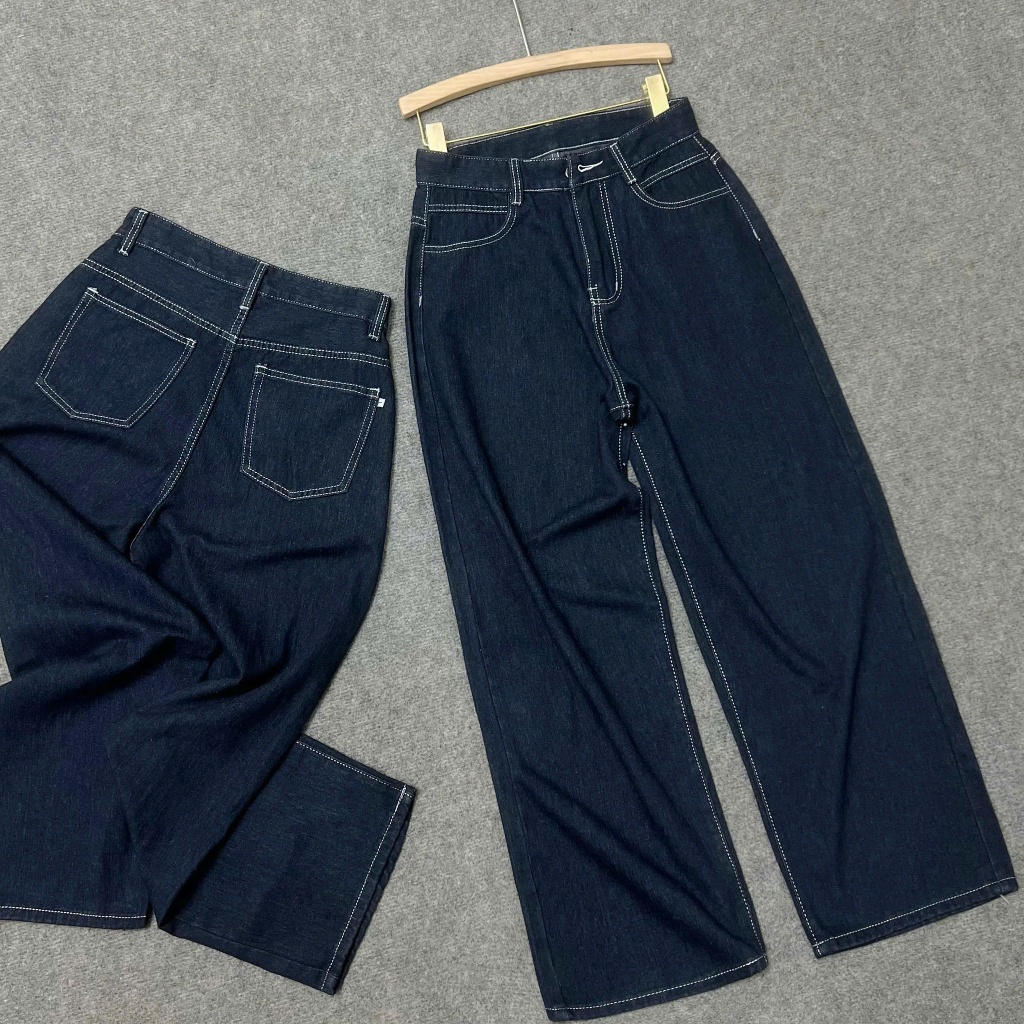 Quần Dài Ống Rộng Bigsize Nữ,Quần Jean Suông Big size Dễ Phối Đồ Che Đùi To Q533 | BigBuy360 - bigbuy360.vn