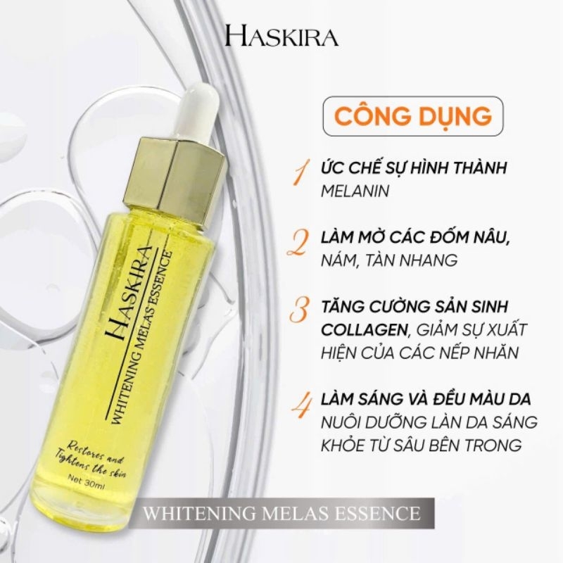 Tinh chất tế bào gốc Haskira Whitening Melas Essence của JUKIMI OREOANO BEAUTY trắng da ng ăn nám 30