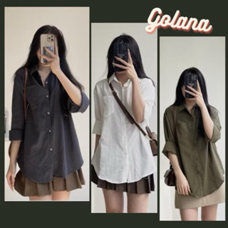Áo sơ mi nữ dài tay form rộng ulzzang kiểu hàn basic 10 màu dễ phối đồ ( có bigsize) SM115