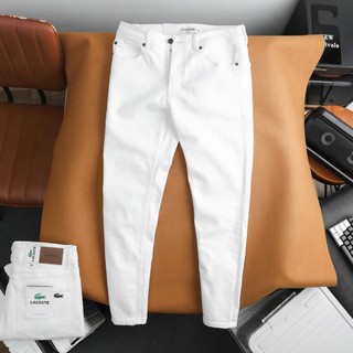  Quần Jean Dài Nam LC Trắng Form Slim-fit chất vải co giãn nhẹ ống 15-18cm Hàng VNXK - TT034 