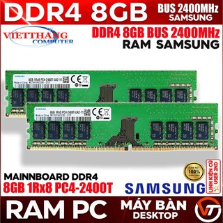  Ram Máy Tính Samsung 8GB DDR4 Bus 2400MHz Cũ qua sử dụng chạy Main H110 H310 ...   Cũ - 2nd   