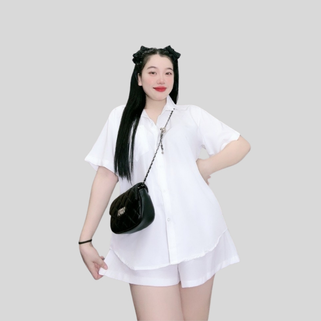 Tổng Hợp Sơ Mi Trắng Bigsize Nữ Đi Học Đi Làm Somi Công Sở Form Rộng Basic Vải Mềm Mịn Cho Nữ Chubby | BigBuy360 - bigbuy360.vn