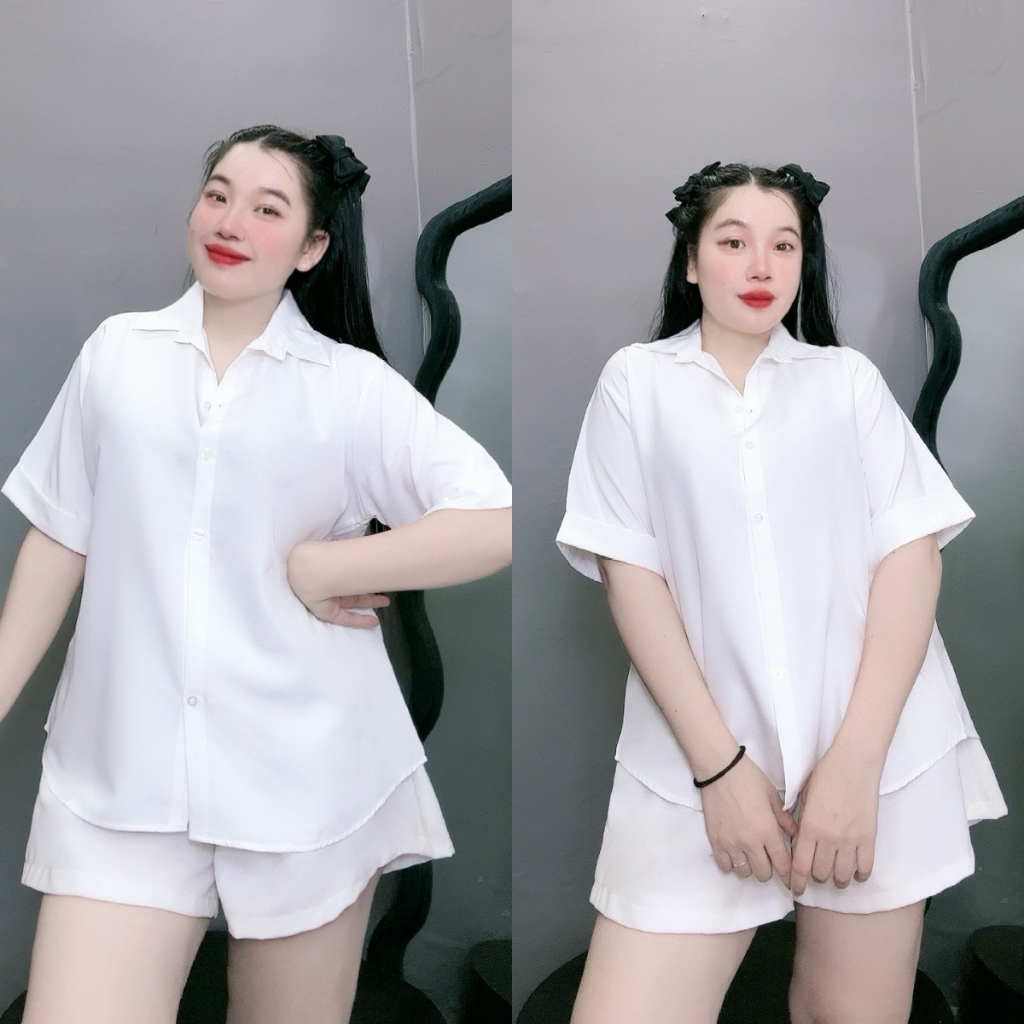 Tổng Hợp Sơ Mi Trắng Bigsize Nữ Đi Học Đi Làm Somi Công Sở Form Rộng Basic Vải Mềm Mịn Cho Nữ Chubby | BigBuy360 - bigbuy360.vn