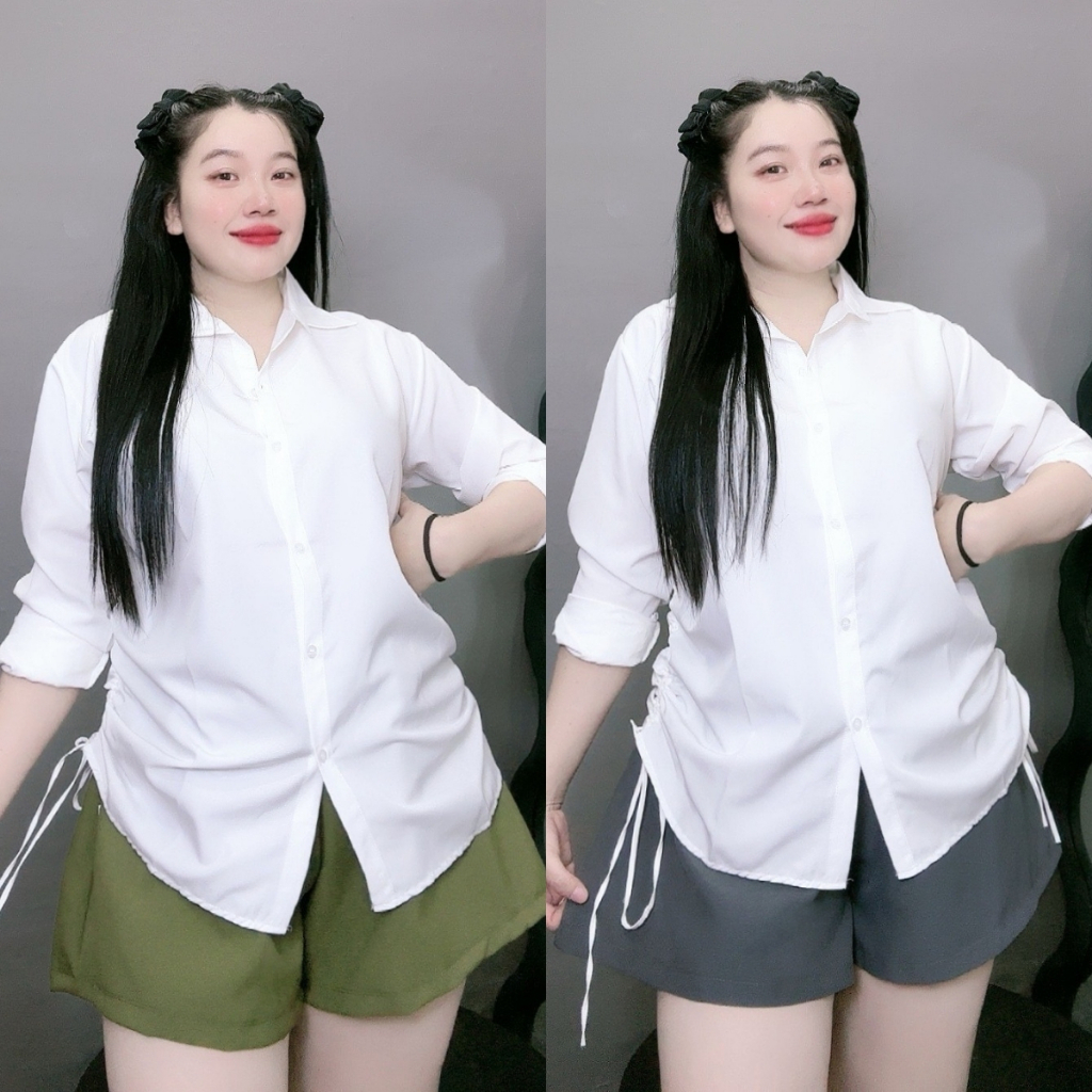 Tổng Hợp Sơ Mi Trắng Bigsize Nữ Đi Học Đi Làm Somi Công Sở Form Rộng Basic Vải Mềm Mịn Cho Nữ Chubby | BigBuy360 - bigbuy360.vn