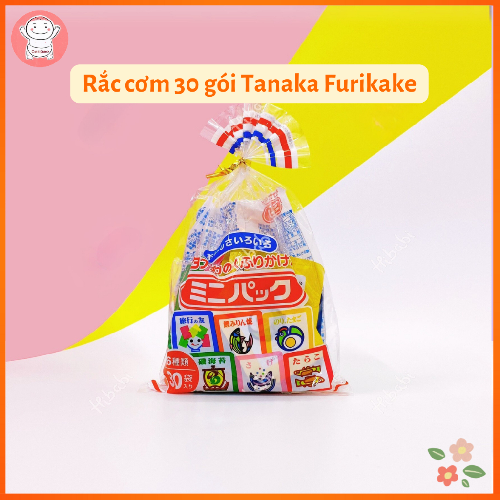 Gia vị rắc cơm Tanaka Furikake 30 gói Nhật (Date T4/2026)
