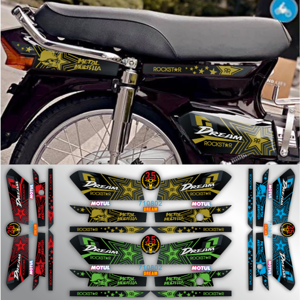 Tem Dream Mẫu RockStar 710802 - Tem 3 Lớp Chống Nước & Chống Bay Màu