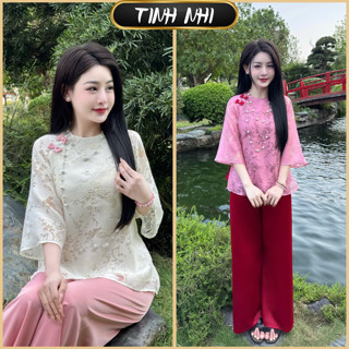  Đồ lam cho nữ đính nơ TINH NHI mềm mại và tôn dáng PP289 