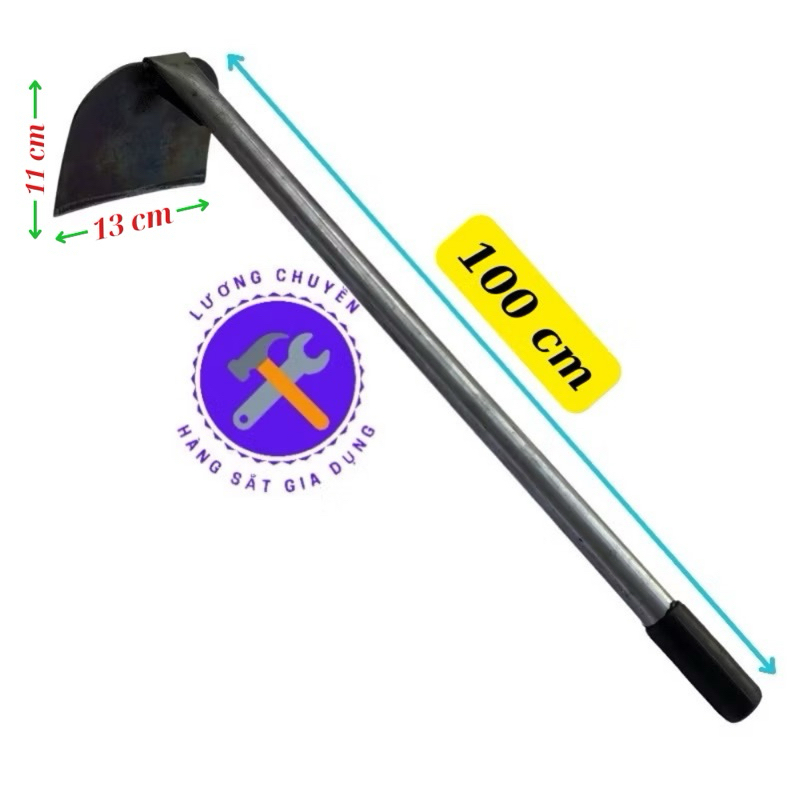Cuốc làm vườn, xới cỏ dài 80, 100 cm