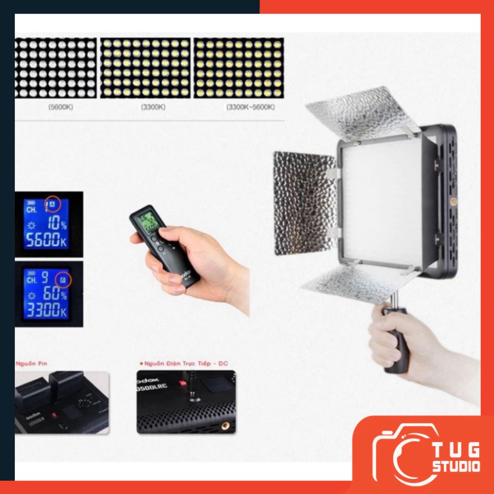Đèn LED Godox 500LRC BiColor_TUG STUDIO