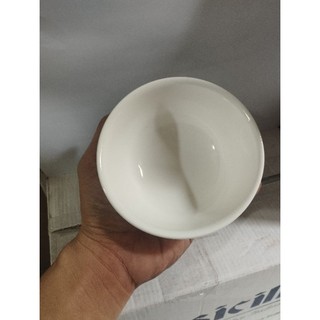 combo 10 chén sứ, 5 chén cơm sứ trắng 11cm, chén chấm trắng 8.5cm