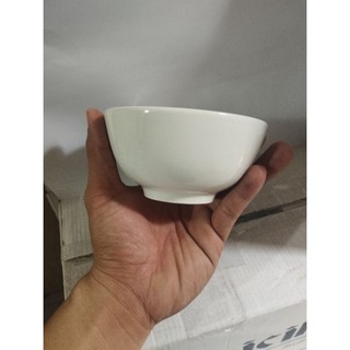 combo 10 chén sứ, 5 chén cơm sứ trắng 11cm, chén chấm trắng 8.5cm