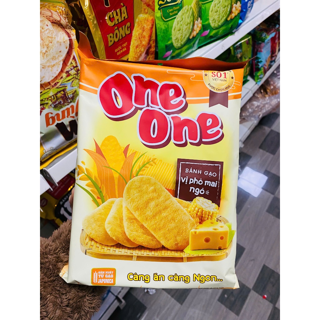 BÁNH GẠO ONE ONE VỊ ( PHÔ MAI/ TỰ NHIÊN/ NGÔ/ TẢO BIỂN)