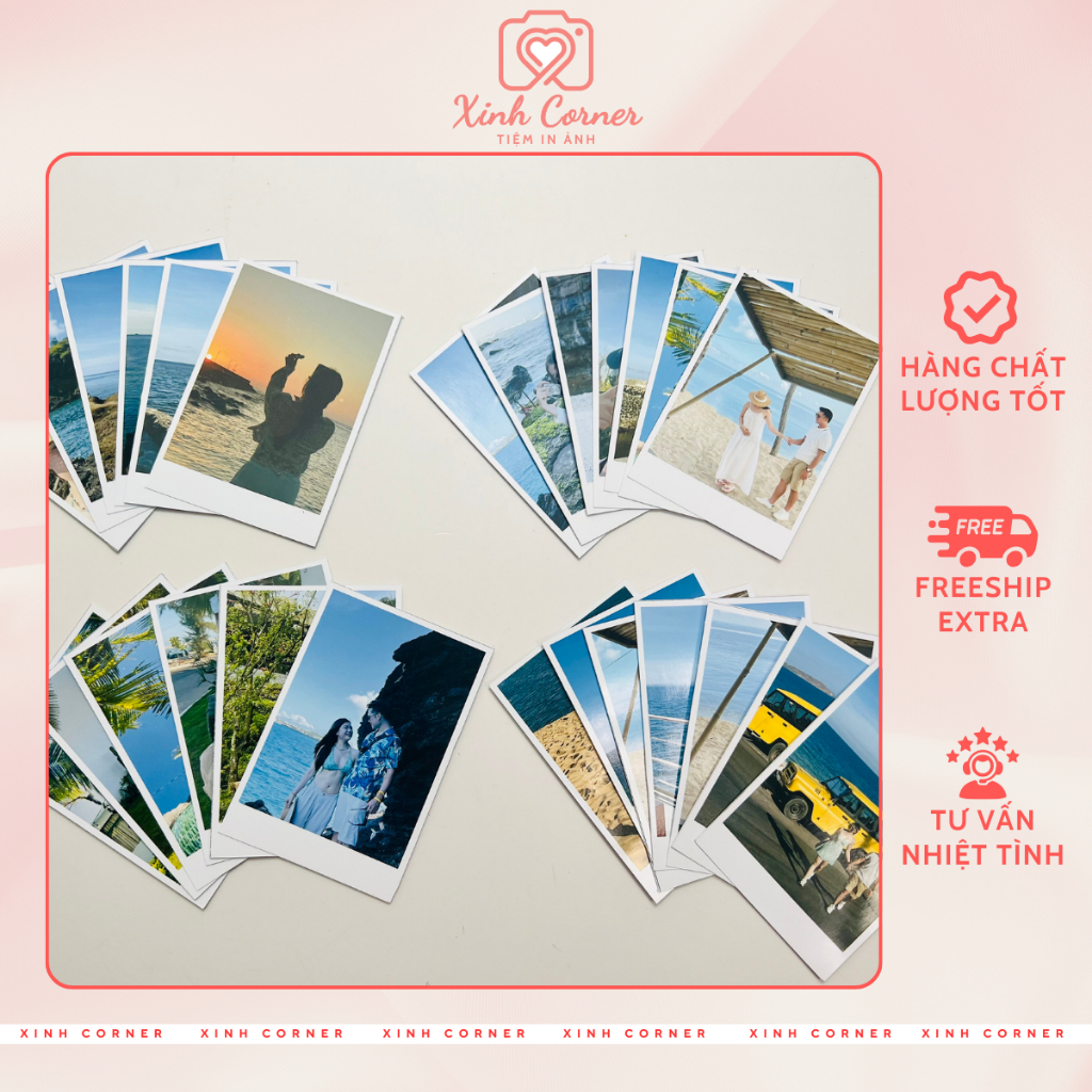 Combo 10 tấm, In ảnh 6x9 theo yêu cầu bao nét có ép plastic