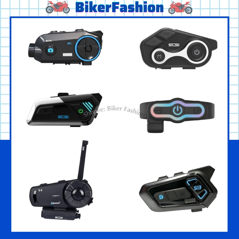 TAI NGHE BLUETOOTH INTERCOM SCS S3, S8X, G7+, S7X, S13,S-9X - Tai nghe chính hãng gắn nón bảo hiểm