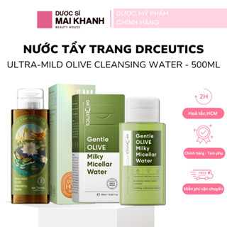 DRCEUTICS Nước Tẩy Trang Ultra-mild OLIVE Cleansing Water Cho Mọi Loại Da, Da Nhạy Cảm 500ml