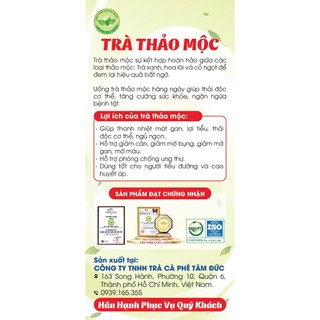 Trà Thảo Mộc Tâm Đức Túi Lọc mẫu mới 2025