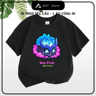Áo thun Blox Fruits trái rồng đông tây - kitsune - gas - yeti - sans