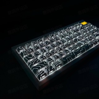 Keycap Contour 4.0 Topographic Mạch Xuôi | Keycap Xuyên LED Đường Viền | Keycap Doubleshot PBT 97 Nút Profile Cherry