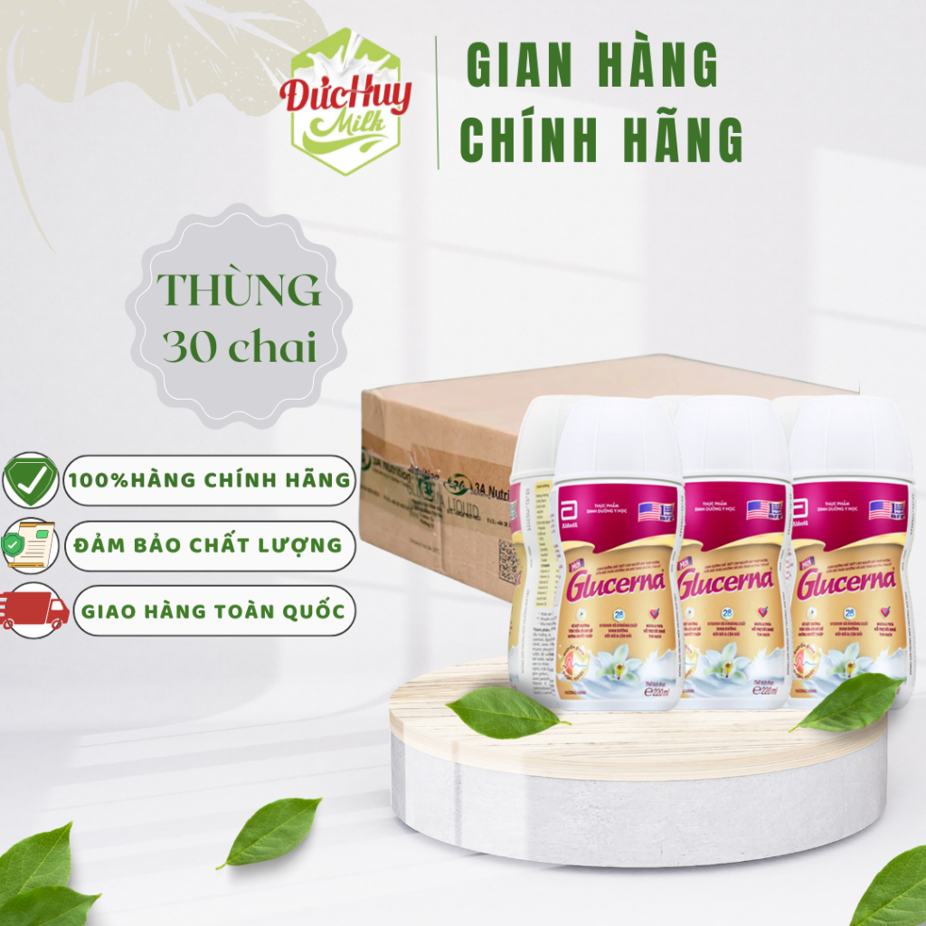 Thùng sữa nước Abbott Glucerna 220ml_Duchuymilk