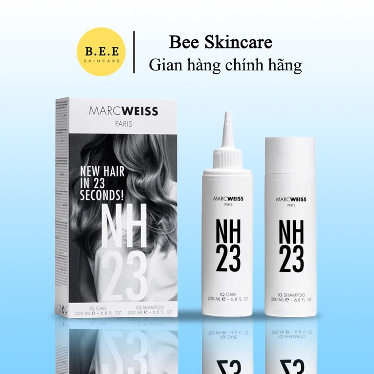 Bộ Dầu Gội Và Nước Dưỡng NH23 IQ REPAIR KIT Nuôi Dưỡng, Phục Hồi Tóc Hư Tổn Bee Skincare
