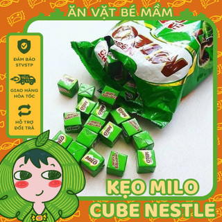   Gói 100viên  Kẹo Milo Cube Nestle chính hãng   viên 2,75g  kẹo milo gói 100viên Ăn Vặt Bé Mầm. 