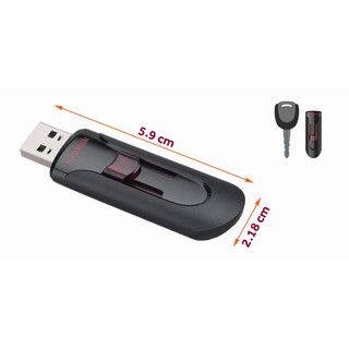 USB 3.0 SanDisk CZ600 Cruzer 64GB 100MB/s (Đen) - Phụ Kiện 1986