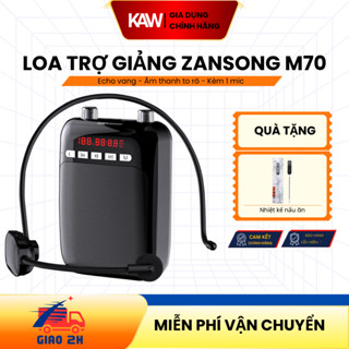 Máy Trợ Giảng SWI-KAW Zansong M70, Kèm Mic Cài Đầu Không Dây Âm Thanh To Rõ, Pin Bền Hỗ trợ Bluetooth