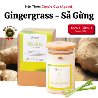 Nến Thơm Khử Mùi Chanh Sả AGAYA, Nến Thơm Phòng Candle Cup, Nến Thơm Thư Giãn, Khử Mùi Giảm Căng Thẳng