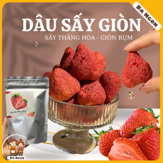  Dâu tây sấy giòn - dâu tây sấy thăng hoa - giòn thơm không đường 