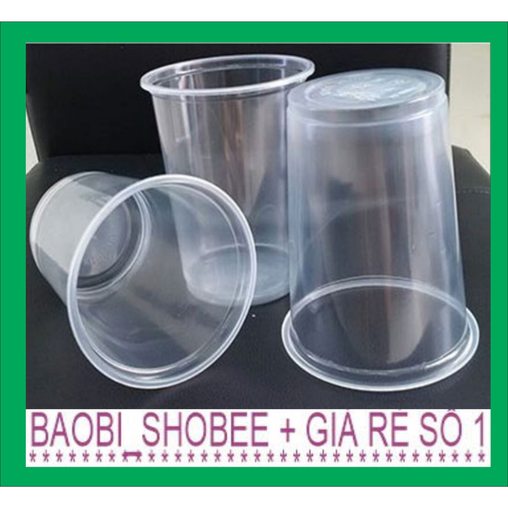 Combo 50 Ly Nhựa 900ml Khổng Lồ Đựng Nước Mía, Trà Tắc, Trà Trái Cây, Trà Sữa_ly nhựa