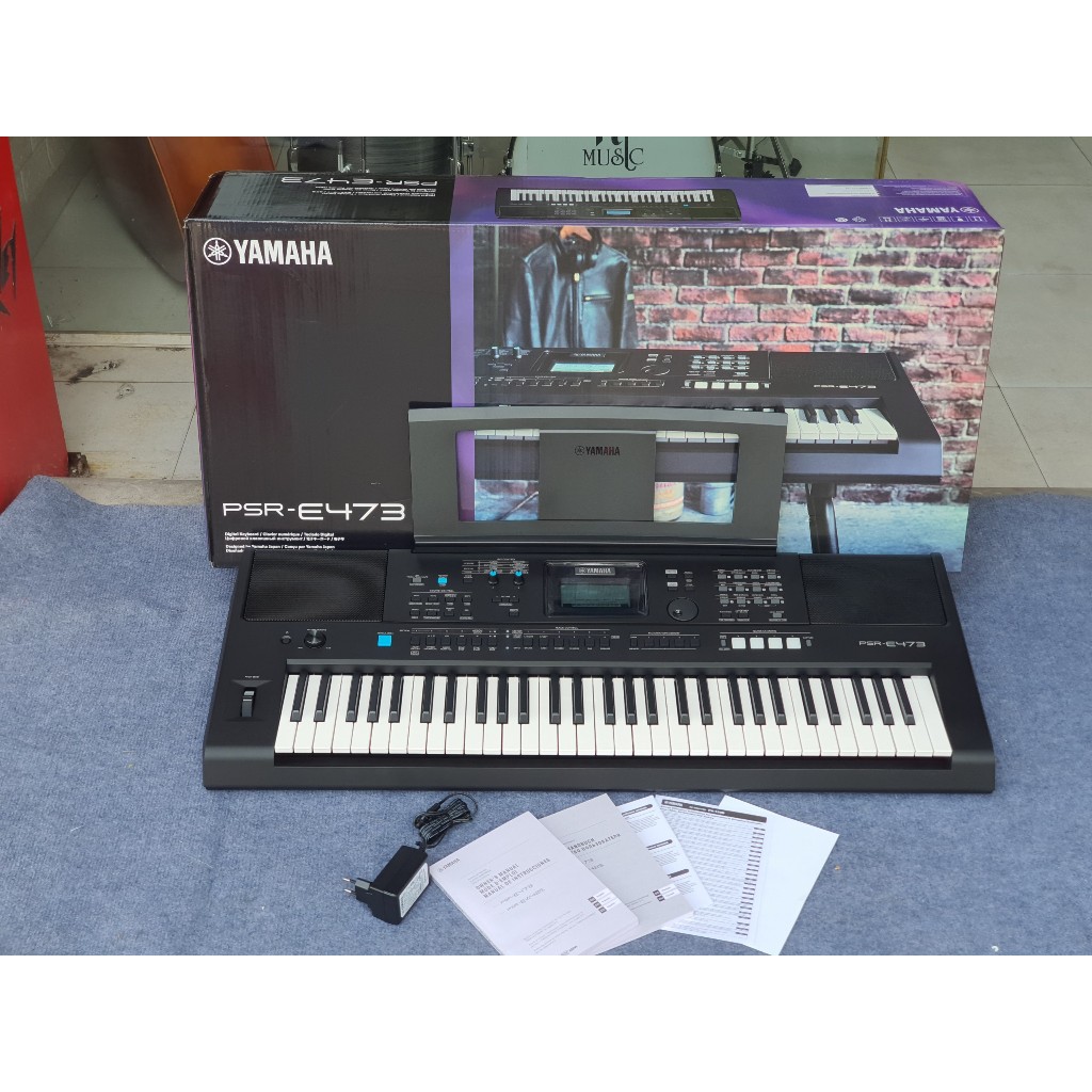 Đàn Organ Yamaha PSR E473 chính hãng biểu diễn chuyên nghiệp, tặng chân đàn