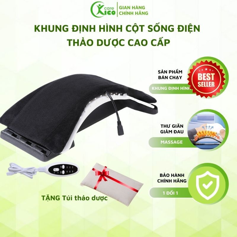  Khung nắn chỉnh cột sống NHIỆT ĐIỆN SƯỞI THẢO DƯỢC cao cấp khung định hình cột sống Topbody Kicocare DTORL05 