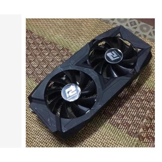 Bộ tản nhiệt gồm 2 fan sử dụng cho vga rx 580 hãng powercolor