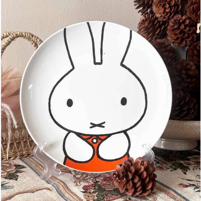 <2hand> Dĩa bé Thỏ Miffi Nhật Bản kỉ niệm 60 năm nhà Lawson 21cm (163)