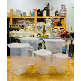  GIÁ gốc tận xưởng Ca cốc ly đong nhựa đinh lượng pha chế chia vạch có Nắp 500ml-1l-2l-3l-5l chịu nhiệt cao 