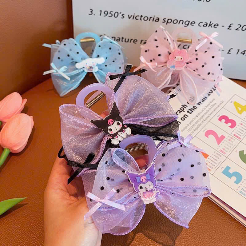 Kệp Răng Xoắn Nơ Voan Koromi