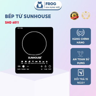 Bếp Từ SUNHOUSE Thế hệ mới SHD6011 Bảo Hành 12 Tháng, Bếp Từ Đơn Công suất 2200W Điều khiển cảm ứng, Hàng sịn