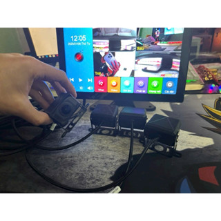 cam hành trình xe tải  TR07plus 4 mắt quay 360 4k có nghe nhạc USB