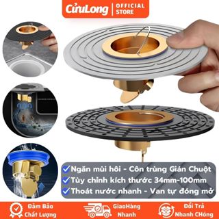 Nắp Cống Ngăn Mùi Hôi - Lõi Thoát Sàn Chống Hôi, Chặn Côn Trùng, Thoát Nước Nhà Tắm Nhà Vệ Sinh