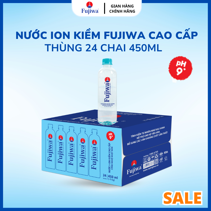 Thùng Nước Uống Ion Kiềm Cao Cấp Fujiwa Chai Detox với Công Nghệ Điện Phân Ion Kiềm