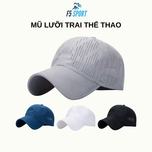Mũ lưỡi trai thể thao cao cấp cho nam và nữ thiết kế lưới thoáng khí kiểu dáng hiện đại