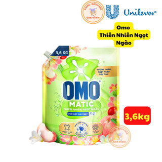 Nước Giặt OMO Matic 3.6KG - Hương Thiên Nhiên Ngọt Ngào - Dùng Cho Máy Giặt Cửa Trên & Cửa Trước