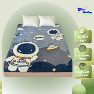  Ga nỉ nhung bo chun trải giường 5D dễ thương dành cho các bé kích thước từ 1m6,1m8,2m2 