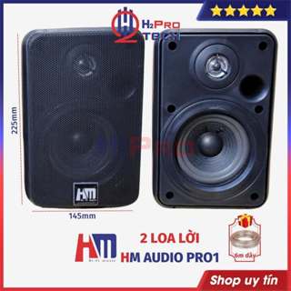 Loa Lời HM Audio Pro1 160W (Giá 2 Cái, Tặng Dây) Nhạc Hay, Loa Trợ Lời Karaoke, Quán Cafe, Nhà Hàng