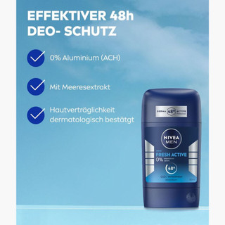 Lăn khử mùi fresh active NIVEA MEN - 40ML