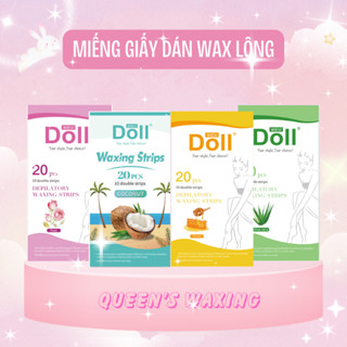 Miếng Giấy Dán Wax Lông Dành Cho Lông Tay, Chân, Lưng, Bụng Dễ Sử Dụng Và Tiện Lợi